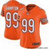 Nike Bears #99 Dan Hampton Orange Womens Stitched NFL Limited Rush Jersey