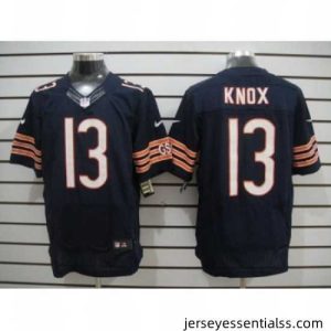 Nike Chicago Bears 13 Johnny Knox Blue Elite NFL Jersey