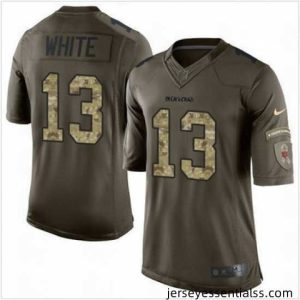 Nike Chicago Bears #13 Kevin White Green 27s Stitched NFL Limited Salute to Service Jersey