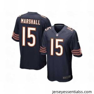 Nike Chicago Bears 15 Brandon Marshall Game blue NFL Jersey