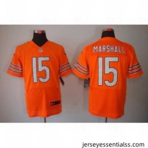 Nike Chicago Bears 15 Brandon Marshall Orange Elite NFL Jersey