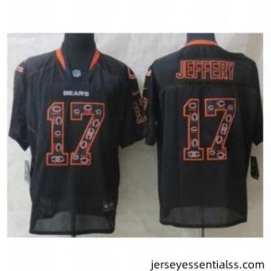 Nike Chicago Bears 17 Alshon Jeffery Black Elite Lights Out II NFL Jersey