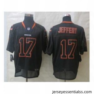 Nike Chicago Bears 17 Alshon Jeffery Black Elite Lights Out NFL Jersey