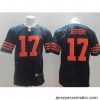 Nike Chicago Bears 17 Alshon Jeffery Blue Elite Orange Number NFL Jersey