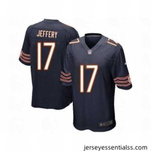 Nike Chicago Bears 17 Alshon Jeffery Blue Game NFL Jersey