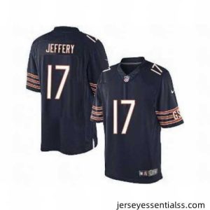 Nike Chicago Bears 17 Alshon Jeffery Blue Limited NFL Jersey