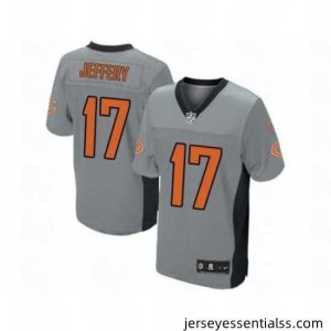 Nike Chicago Bears 17 Alshon Jeffery Grey Elite Shadow NFL Jersey