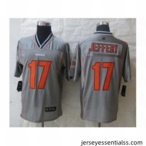 Nike Chicago Bears 17 Alshon Jeffery Grey Elite Vapor NFL Jersey