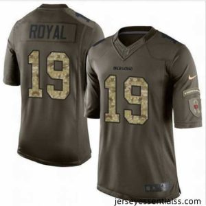 Nike Chicago Bears #19 Eddie Royal Green 27s Stitched NFL Limited Salute to Service Jersey