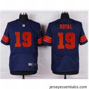 Nike Chicago Bears #19 Eddie Royal Navy Blue 1940s Throwback 27s Stitched NFL Elite Jersey