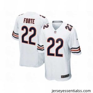 Nike Chicago Bears 22 Matt Forte Game White NFL Jersey