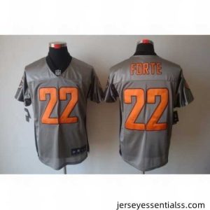 Nike Chicago Bears 22 Matt Forte Grey Elite Shadow NFL Jersey