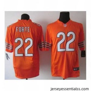 Nike Chicago Bears 22 Matt Forte Orange Limited NFL Jersey