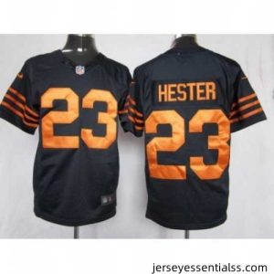 Nike Chicago Bears 23 Devin Hester Blue Limited Orange Number NFL Jersey