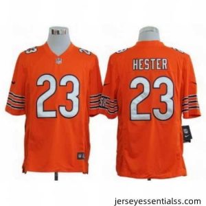 Nike Chicago Bears 23 Devin Hester Orange Game NFL Jersey