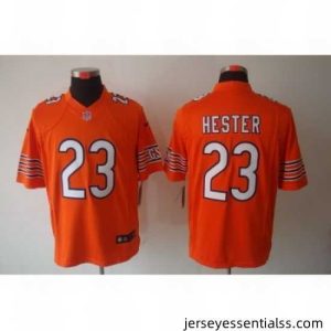 Nike Chicago Bears 23 Devin Hester Orange Limited NFL Jersey