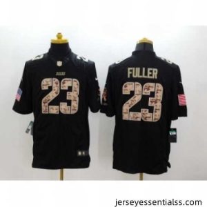 Nike Chicago Bears 23 Kyle Fuller Black Limited Salute to Service NFL Jersey