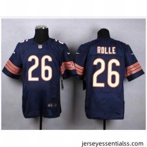 Nike Chicago Bears #26 Antrel Rolle Navy Blue Team Color Mens Stitched NFL Elite Jersey