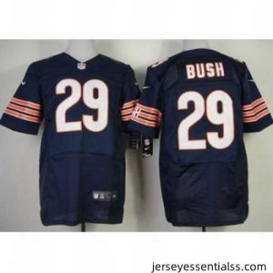 Nike Chicago Bears 29 Michael Bush Blue Elite NFL Jersey