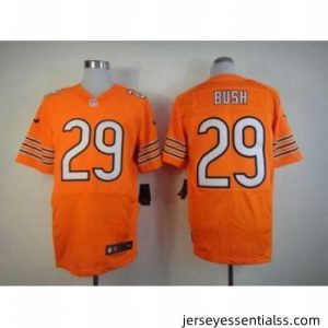 Nike Chicago Bears 29 Michael Bush orange NFL Jersey Elite