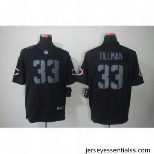 Nike Chicago Bears 33 Charles Tillman Black Limited Impact NFL Jersey