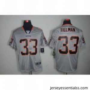 Nike Chicago Bears 33 Charles Tillman Grey Elite Lights Out NFL Jersey