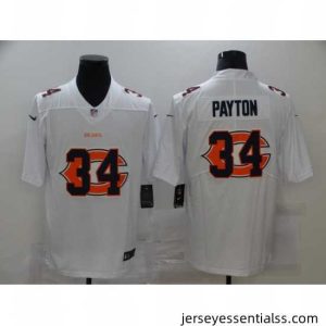 Nike Chicago Bears 34 Walter Payton White Shadow Logo Limited Jersey