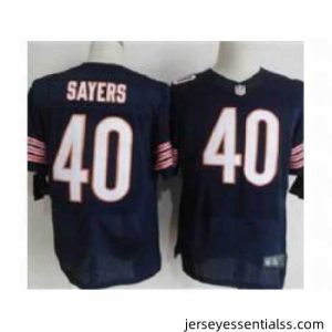 Nike Chicago Bears 40 Gale Sayers Blue Elite NFL Jersey