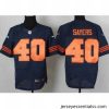 Nike Chicago Bears 40 Gale Sayers Blue Elite Orange Number NFL Jersey