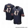 Nike Chicago Bears 47 Chris Conte Blue Game NFL Jersey