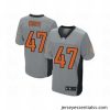 Nike Chicago Bears 47 Chris Conte Grey Limited Shadow NFL Jersey