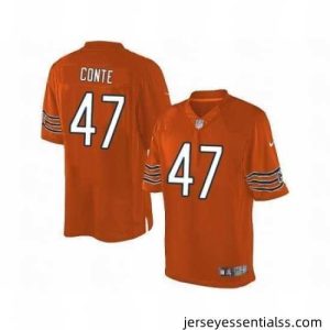 Nike Chicago Bears 47 Chris Conte Orange Limited NFL Jersey