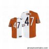 Nike Chicago Bears 47 Chris Conte White-Orange Elite split NFL Jersey