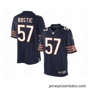 Nike Chicago Bears 57 Jon Bostic Blue Limited NFL Jersey