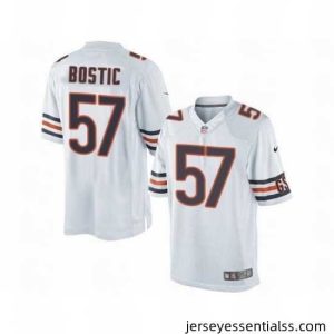 Nike Chicago Bears 57 Jon Bostic White Limited NFL Jersey