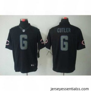 Nike Chicago Bears 6 Jay Cutler Black Limited Impact NFL Jersey