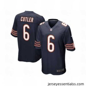 Nike Chicago Bears 6 Jay Cutler Game blue NFL Jersey