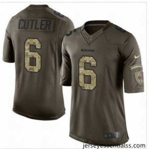 Nike Chicago Bears #6 Jay Cutler Green 27s Stitched NFLSalute Salute to Service Jersey