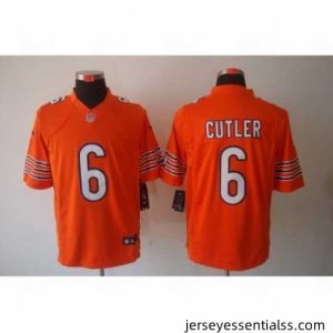 Nike Chicago Bears 6 Jay Cutler Orange Limited NFL Jersey