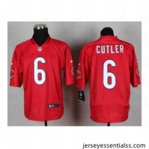 Nike Chicago Bears 6 Jay Cutler red Elite NFL Jersey