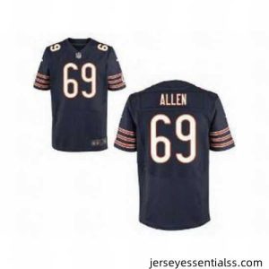 Nike Chicago Bears 69 Jared Allen Blue Elite NFL Jersey