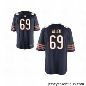 Nike Chicago Bears 69 Jared Allen Blue Game NFL Jersey