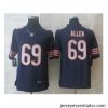 Nike Chicago Bears 69 Jared Allen Blue Limited NFL Jersey