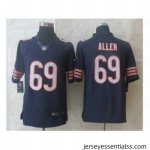 Nike Chicago Bears 69 Jared Allen Blue Limited NFL Jersey