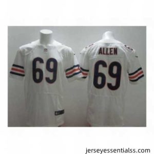 Nike Chicago Bears 69 Jared Allen white Elite NFL Jersey