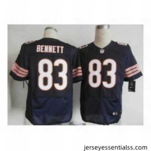 Nike Chicago Bears 83 Martellus Bennett blue Elite NFL Jersey