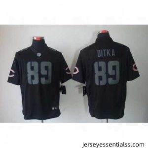 Nike Chicago Bears 89 Mike Ditka Black Limited Impact NFL Jersey