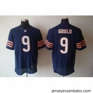 Nike Chicago Bears 9 Robbie Gould Blue Elite NFL Jersey