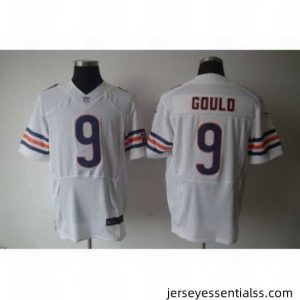 Nike Chicago Bears 9 Robbie Gould White Elite NFL Jersey