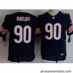Nike Chicago Bears 90 Jeremiah Ratliff Blue Elite NFL Jersey